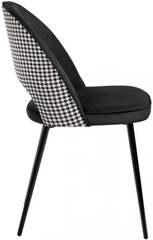 Стул Leo чёрный с жаккардом Bradex Home RF 0267