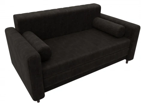 Диван прямой Лига-070 (ЛДСП,Брус,Фанера/Дерево/Велюр/Коричневый) Лига Диванов 129762