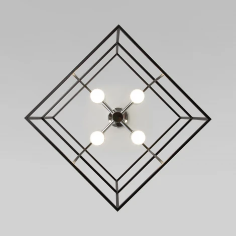 Потолочная люстра на штанге Adamson 70142/8 хром Eurosvet (220V, куб)