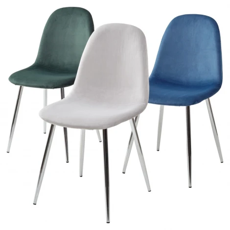 Обеденный стул M-City PESCARA UF910-02 LIGHT GREY, велюр