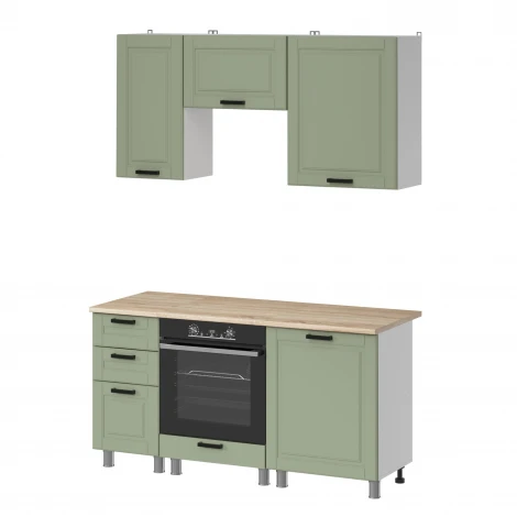 МК Аленушка 1,6м в.7 Астра Фисташка,скоба черный,сонома Аленушка 00-00285026