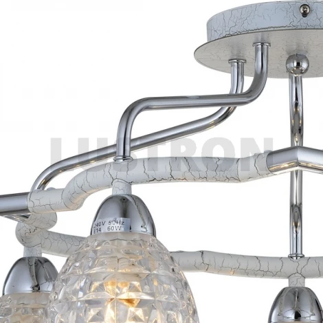 Потолочная люстра N-Light 412 412-05-13CWC chrome + white crack