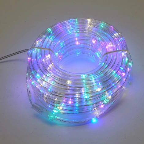 Светодиодная гирлянда линейная Мини Дюралайт мультиколор с контроллером 15м c питанием от сети 220V Feron CL587 51462