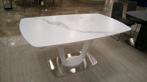 Обеденный стол Marco 160 Pranzo Белый мрамор CEMB керамика
