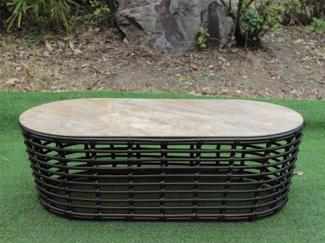 "Валенсия" журнальный столик из искусственного ротанга, цвет бронзовый 4SIS арт.УТ-00006746