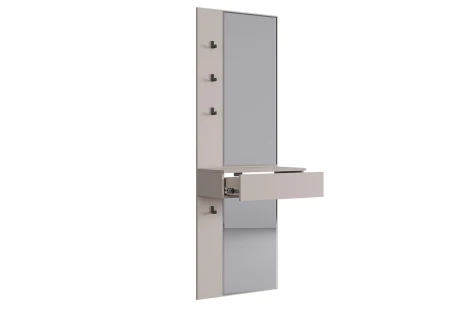 Зеркало Мерси Mebelson (ЛДСП,Зеркало,Пластик,Дерево/Бежевый) арт.177192,3367