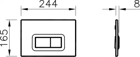 Комплект VitrA Normus 9773B003-7200 кнопка хром