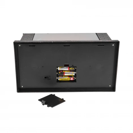 Световая фигура «Камин» с эффектом пламени, питание от батареек 3АА (не в/к) или USB (в/к) 5 светодиодов черный Uniel ULD-L2821-005/DNC/RED BLACK FIREPLACE