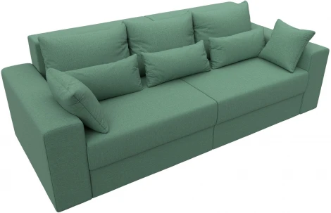 Диван прямой Майами (Зеленый/Рогожка) Лига Диванов арт.121156