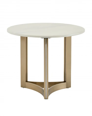 Журнальный столик Кассия 60*60 см светлая керамика Stool Group арт.УТ000041499