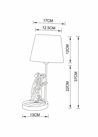 Интерьерная настольная лампа Arte Lamp Gustav A4420LT-1GO (220V, животные)