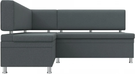 Диван кухонный угловой Стайл левый угол (Серый/Рогожка) Лига Диванов арт.122526L