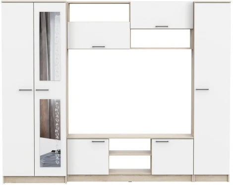 Готовая гостиная Woodville Lucius дуб сонома / белый 499612