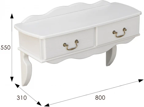 Консоль Берже 20 белый ясень от фабрики Mebelik