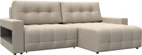 Диван угловой с полками Лига-053 НПБ Лига Диванов (Велюр) арт.128950