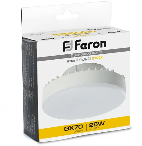 Лампа светодиодная Feron 38268 LB-474 GX70 25W 2700K