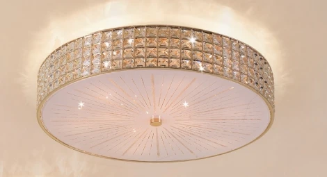 Потолочный светильник круглый Citilux Портал CL324102 (220V, хрусталь K9)