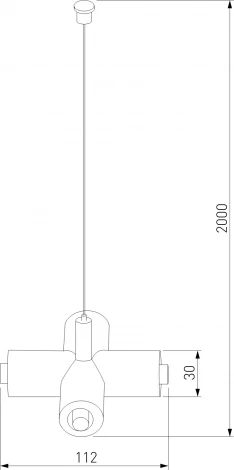 Набор подвеса Х-образный с питанием Elektrostandard Module System 85190/00 (черный) (48V)