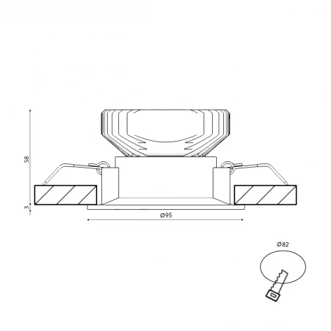 Встраиваемый точечный светильник Lumker COMBO 4 COMBO-43-WH