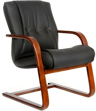 Компьютерное кресло CHAIRMAN 653 V кожа (Дерево,Экокожа/Черный)