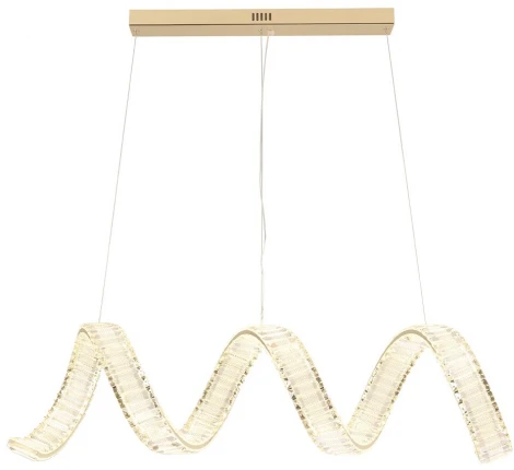 Подвесной светильник Crystal Lux MUSIKA SP100W LED L1200 GOLD (220V, на тросе)