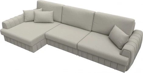 Диван угловой Лига-057 НПБ Лонг угол левый Лига Диванов (Рогожка) арт.129292L