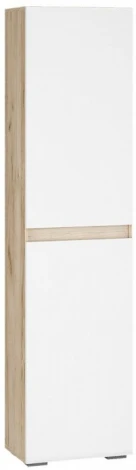 Шкаф Алетра П-500 (Алетра П-500 дуб крафт серый / глянец белый) Woodville арт.580872