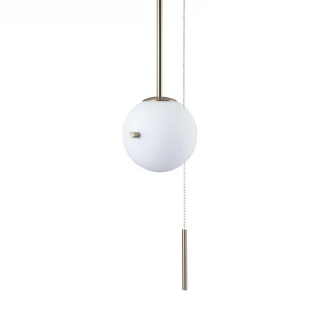 Потолочная люстра на штанге Loft IT Signal 10029PS Gold (220V, выключатель, шар)