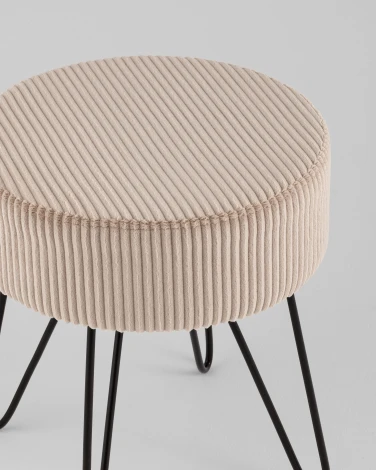 Пуф Stool Group Спейси велюр рельефный коралловый арт.УТ000040016