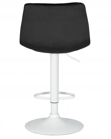 Стул барный DOBRIN TAILOR WHITE (черный велюр (MJ9-101))
