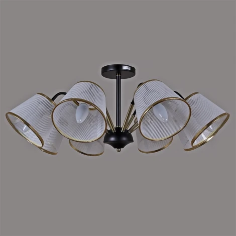 Потолочная люстра на штанге ILLUMICO IL0344-8CSQ-79 BK AB (220V)