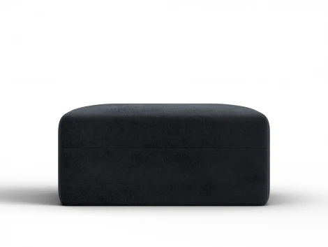 Модуль пуф Лига-060 НПБ (ЛДСП,Брус,Фанера,Велюр/Темно-серый) Лига Диванов 129573