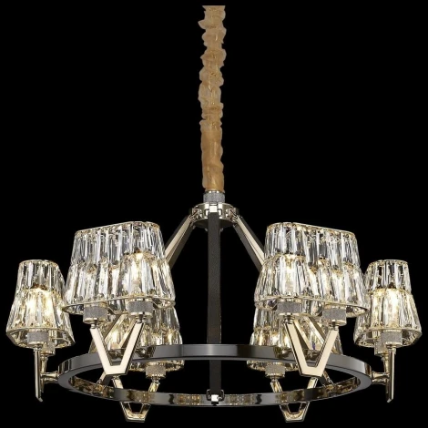 Подвесная люстра Wertmark Viola WE152.12.303 (220V, хрусталь, на цепи)