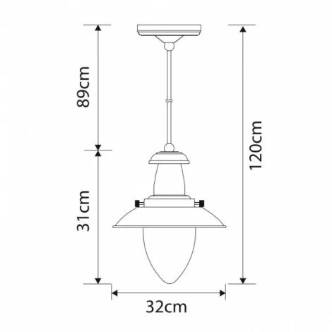 Подвесной светильник Arte Lamp Fisherman A5530SP-1AB