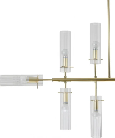 Потолочная люстра на штанге (11053/12R Gold) Indigo Saetta V000565 (220V)