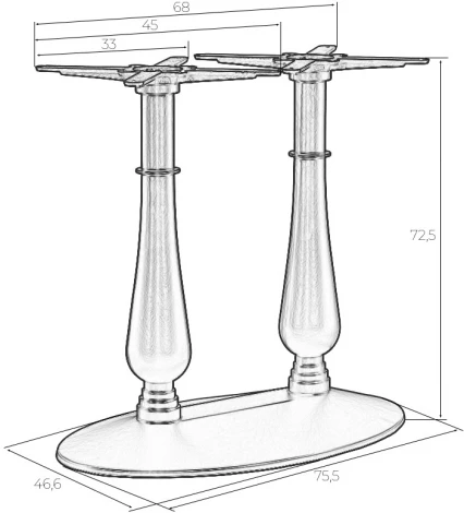 Подстолье обеденное DOBRIN ANDREW