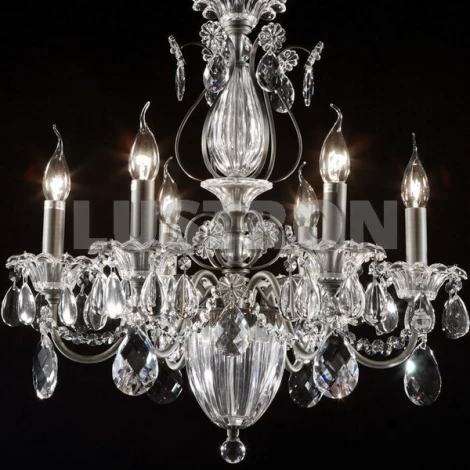 Подвесная люстра Osgona Schon 790064 (220V, хрусталь, подсвечник, свеча)