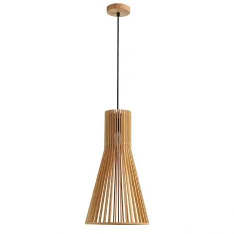 Подвесной светильник Lumion Gerda 8384/1A бежевый дерево E27 60W 220V