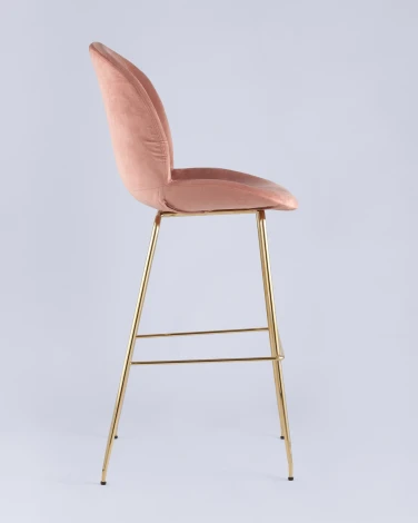 Стул барный Stool Group Beetle со спинкой пудровый УТ000001769