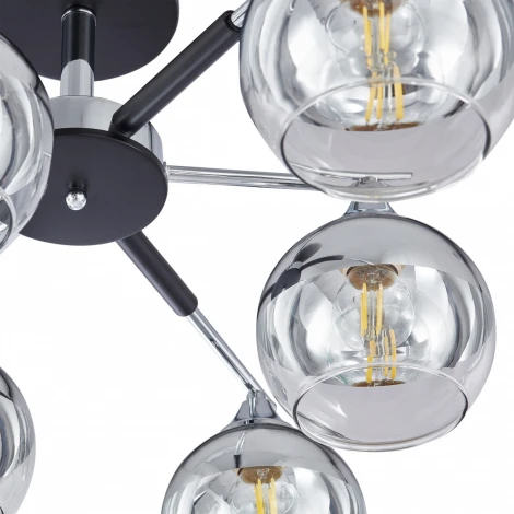 Потолочная люстра на штанге Arte Milano Napoli-9354 339354/6 CR+BK (220V)