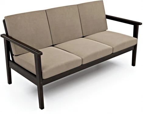 Диван Arsko прямой Лориан Б венге велюр бежевый