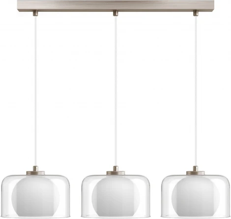 Подвесной светильник 33 ИДЕИ PND.102.03.07.002.NI-S.28.TR-S.02.WH (220V, на проводе)