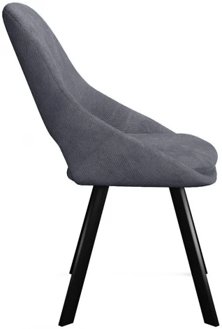 Стул DikLine 247 поворотный, AN15 серый, ножки черные арт.00-00077988