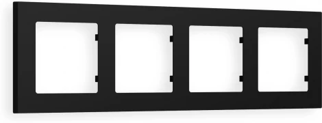 Рамка Ambrella Volt ALFA Techno (Черный матовый) 4-ая AF220704