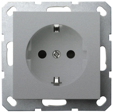 Розетка со шторками (алюминий) Jasmart G-Classic G5501S