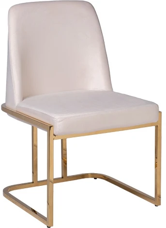 Обеденный стул Garda Decor GY-DC8365GOLD-CR (Золото/Кремовый)