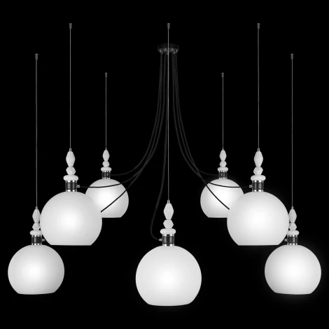 Подвесная люстра 33 Идеи PND182.07.17CH.003BL-S37WH (220V, на тросе, паук)