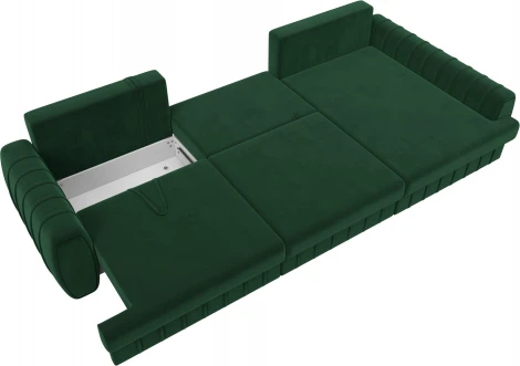 Диван угловой Лига-057 НПБ Лонг угол правый Лига Диванов (Велюр) арт.129299