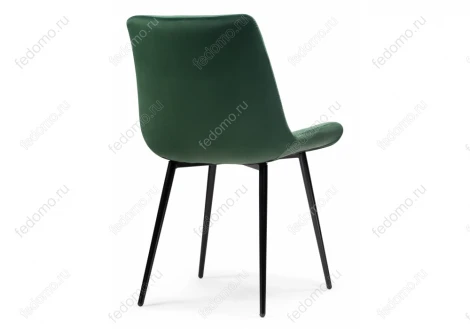 Стул на металлокаркасе Орди изумрудный / черный глянец