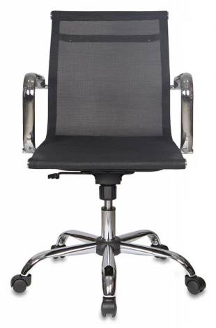 Кресло руководителя Бюрократ CH-993-Low черный M01 сетка низк.спин. крестовина металл хром